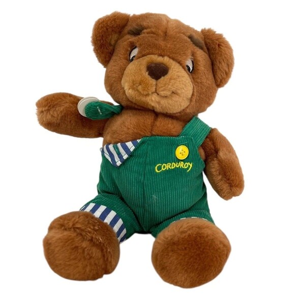Eden Toys Vintage 996 Eden Corduroy Bear 11 Plush Green